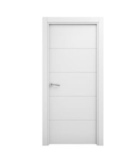 Puerta Blanca Line Ciega Block Maciza