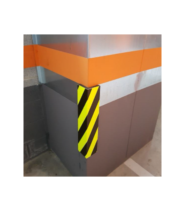 Paragolpes Bicolor Negro/Amarillo 30cmx65cm  - Pinturas Vero