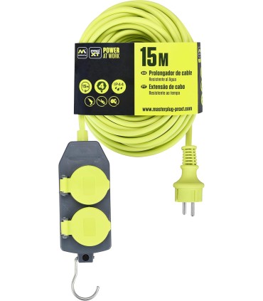 Luceco Prolongador de Corriente 15M 4 Tomas  - Pinturas Vero