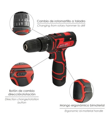 Taladro de Bateria 1300MAH 12V 2Vel  - Pinturas Vero