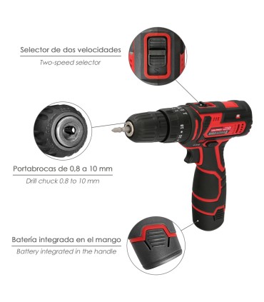 Taladro de Bateria 1300MAH 12V 2Vel  - Pinturas Vero