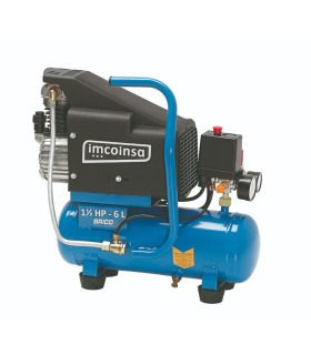 Compresor Imcoinsa 1.5HP 6Lt 192LPM  - Pinturas Vero