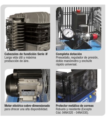 Compresor Imcoinsa 3HP 50Lt 330LPM  - Pinturas Vero