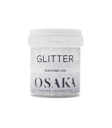 Osaka Gliter Particula Plata Fina 125 Gr
