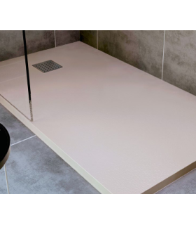 Plato de Ducha Blanco textura Piedra  - Pinturas Vero