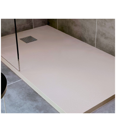 Plato de Ducha Blanco textura Piedra  - Pinturas Vero