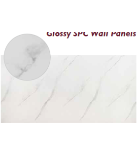 Panel Decorativo PVC Statuario Gris Brillo 1220 x 2800 mm  - Pinturas Vero