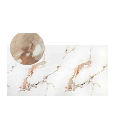 Panel Decorativo PVC Calacatta Beige Brillo 1220 x 2800 mm  - Pinturas Vero