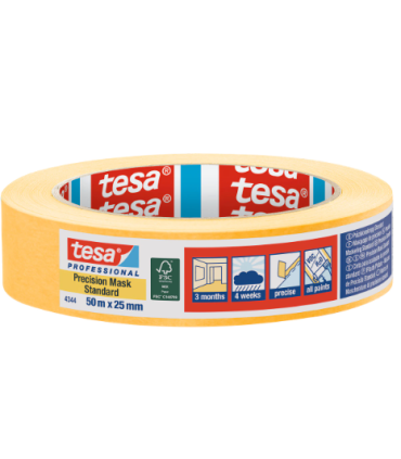 TESA 4344 Cinta Precision Naranja Estandar 50mX50mm  - Pinturas Vero