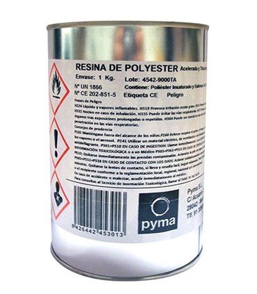 Resina De Poliester + Peroxido 1 Kg